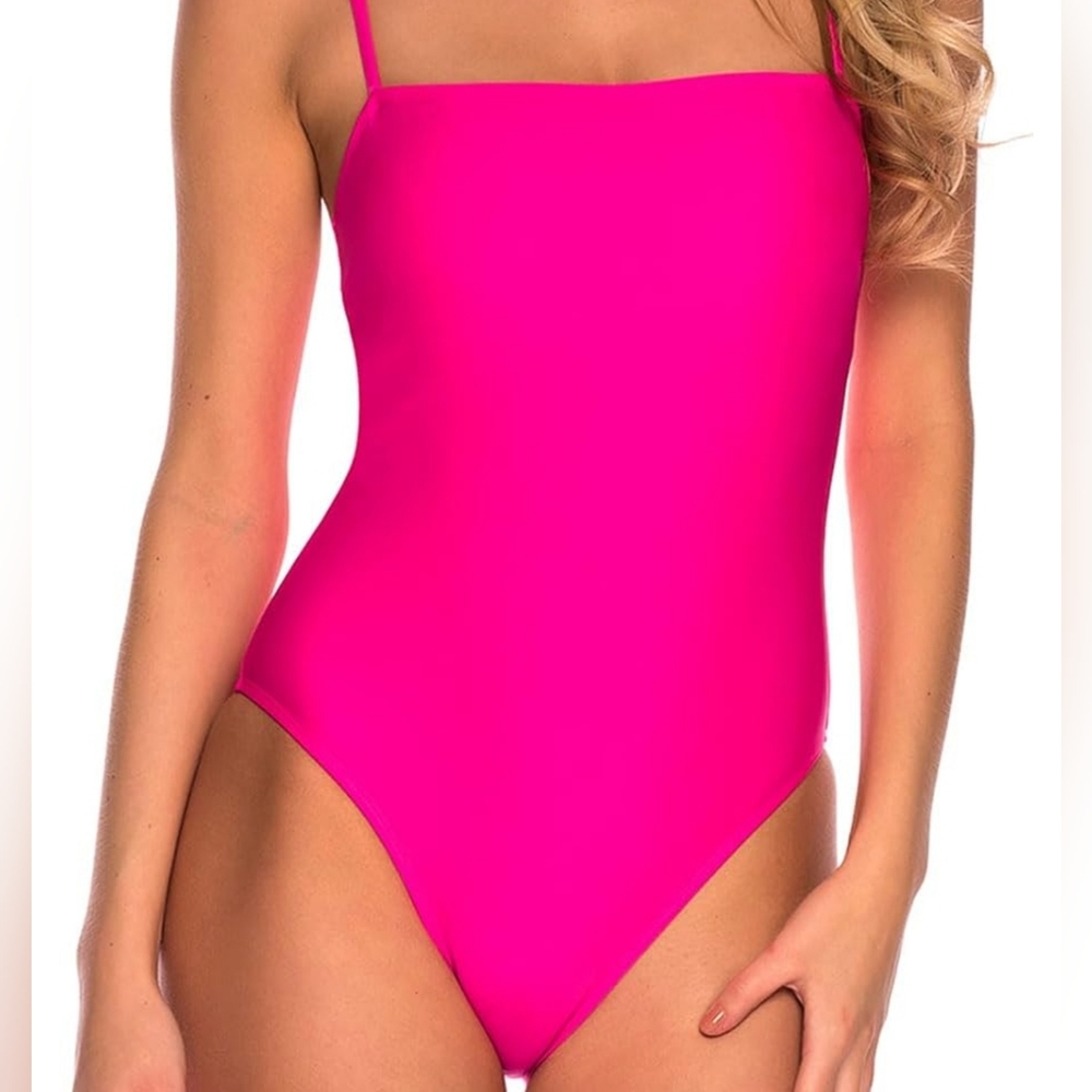 NWT, neon rose one piece swimsuit, Medium